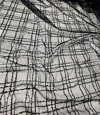 Фатин черный в квадрат с пайеткой 