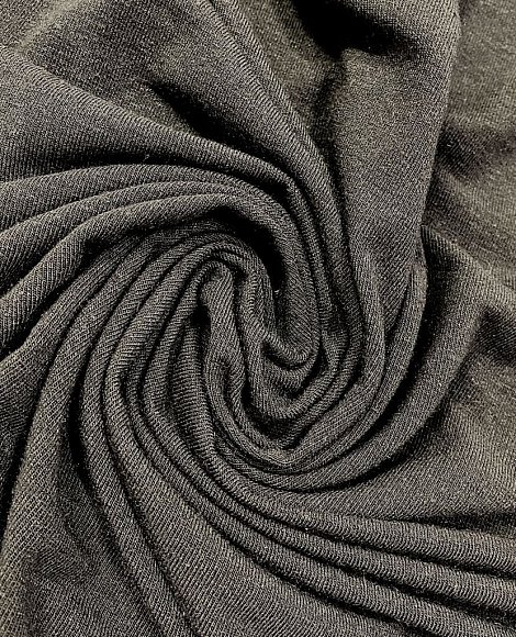 Трикотаж тонкий меланж черный