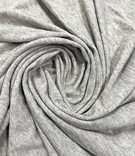 Трикотаж тонкий меланж серый